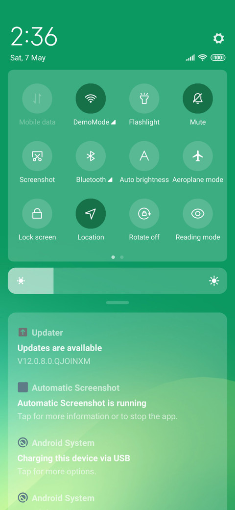 Gradient screenshot