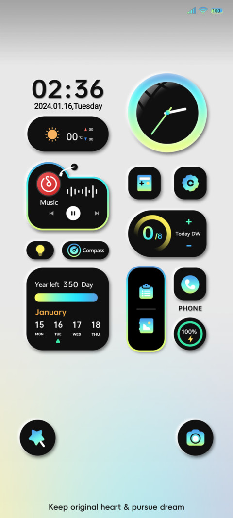 Minimalist mimicry screenshot