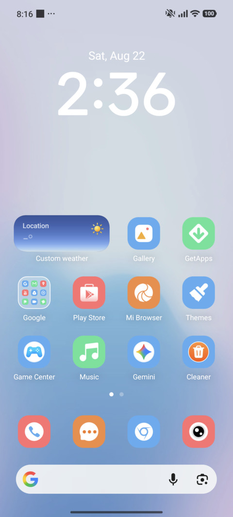Misty Blue screenshot