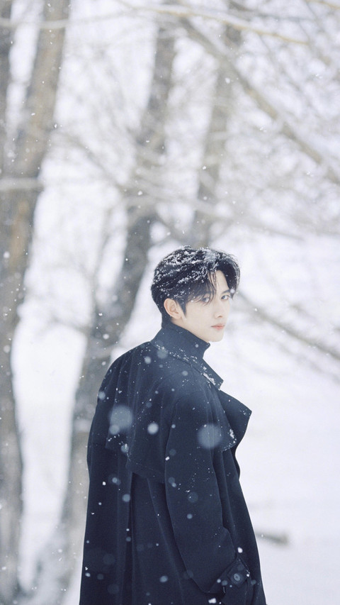 甘望星黑衣雪中写真 screenshot