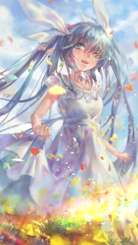 白裙少女 screenshot