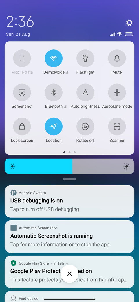 Minimal cool screenshot