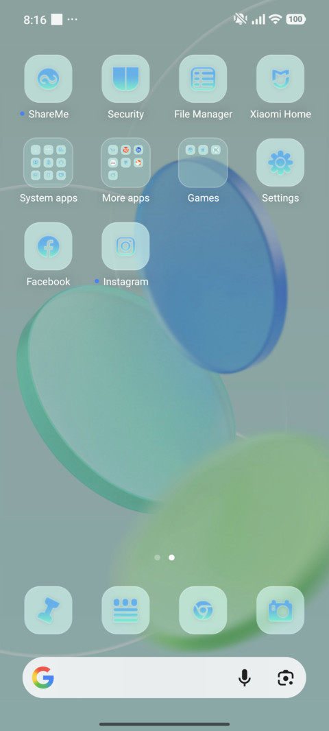 Floating mirror screenshot