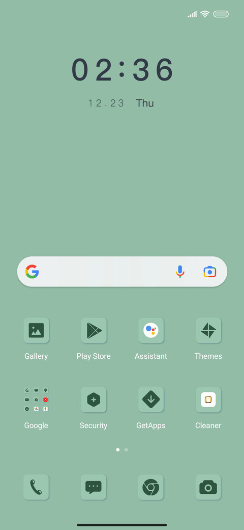 Quiet and green screenshot