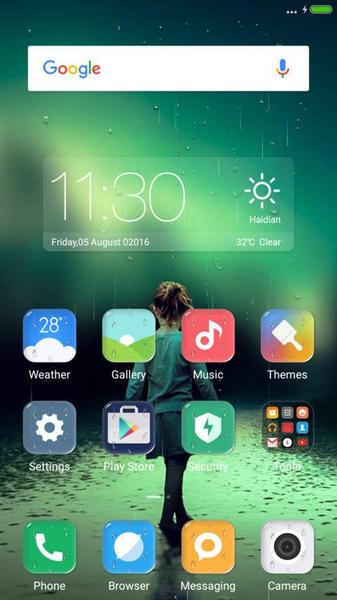 iOS Rainy girl screenshot