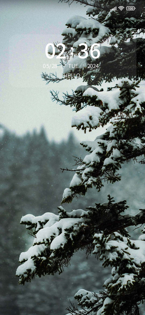 Winter scenery screenshot