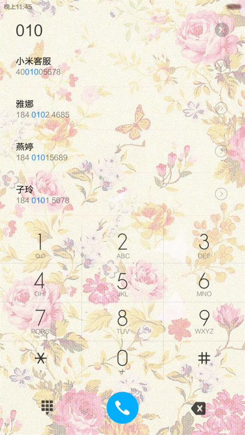 碎花（花瓣动态+全图标） screenshot