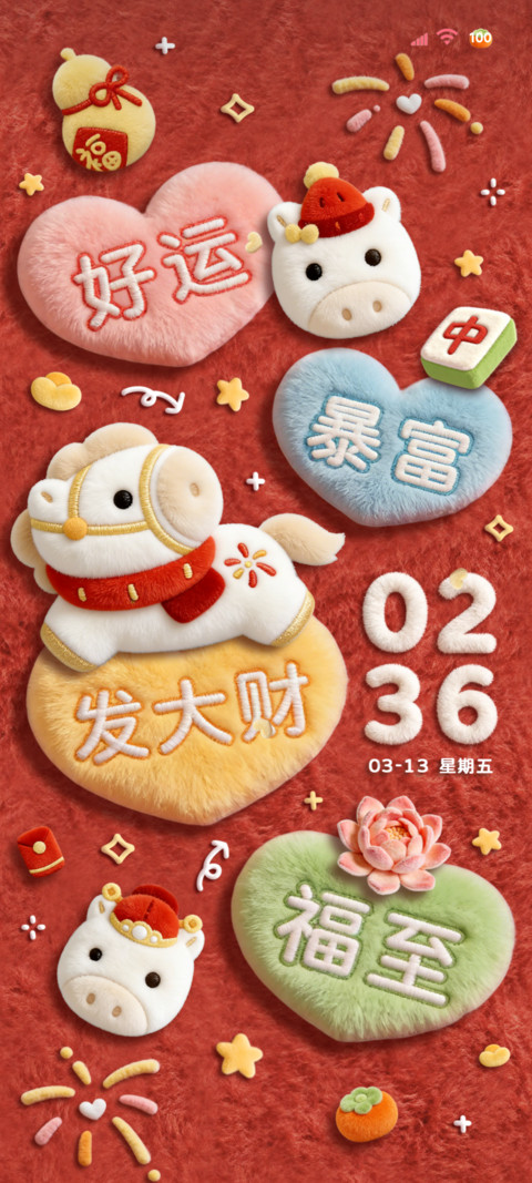 毛绒新年马上发大财 screenshot