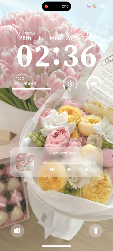 ins夏日草莓粉 screenshot