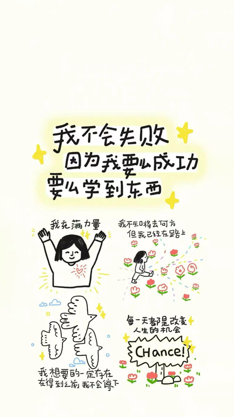 满满正能量文字壁纸-锐景创意 screenshot