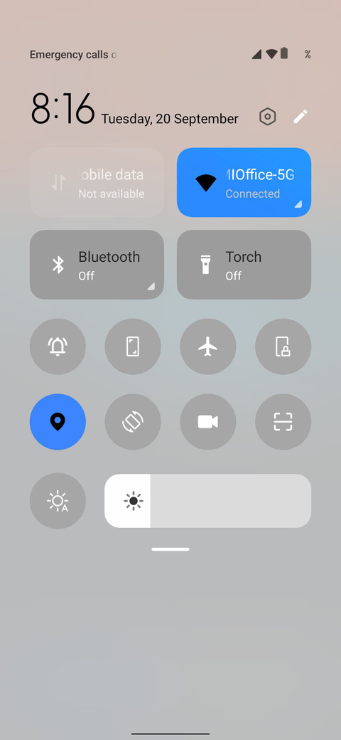 Android T screenshot