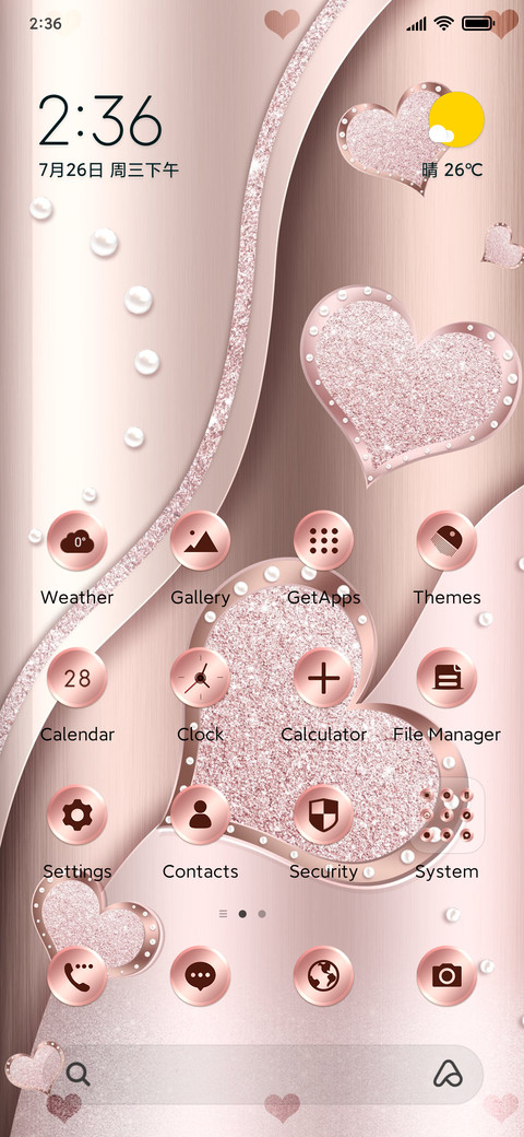 Pink metal love screenshot