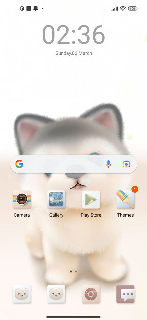 Cute husky screenshot