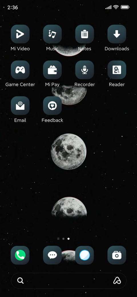 Eclipsed moon screenshot