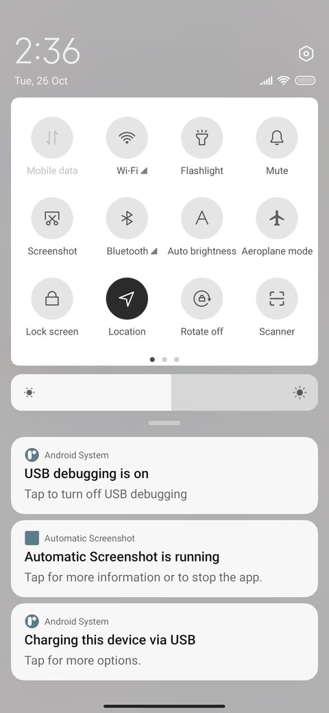 Blue simplicity screenshot