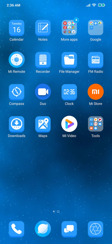 Blue White screenshot