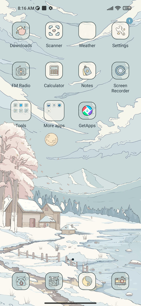 Ukiyo e snow screenshot