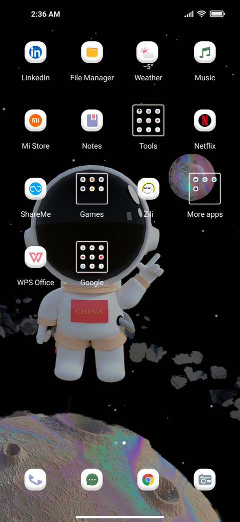 3D astronauts screenshot