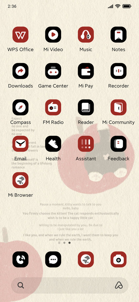 Apple cat  screenshot