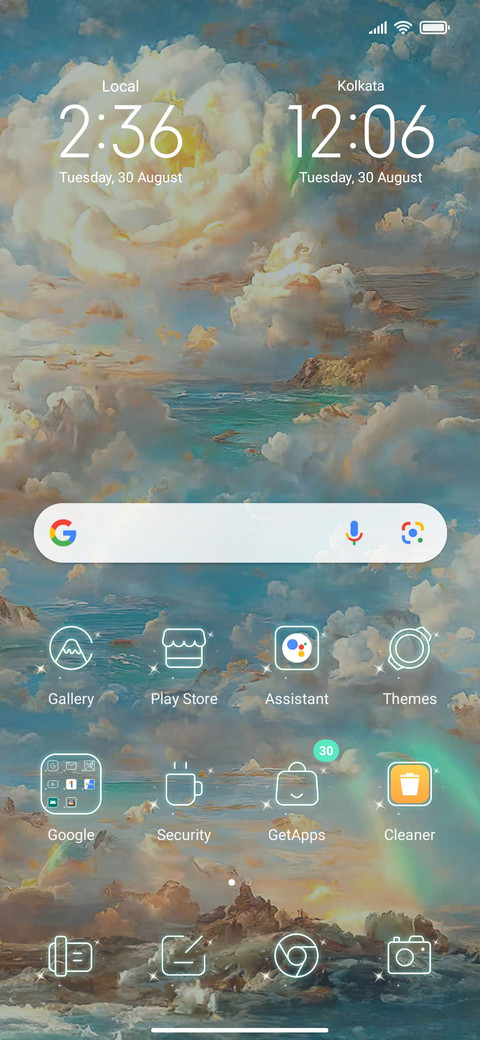 Cloud and mountain screenshot
