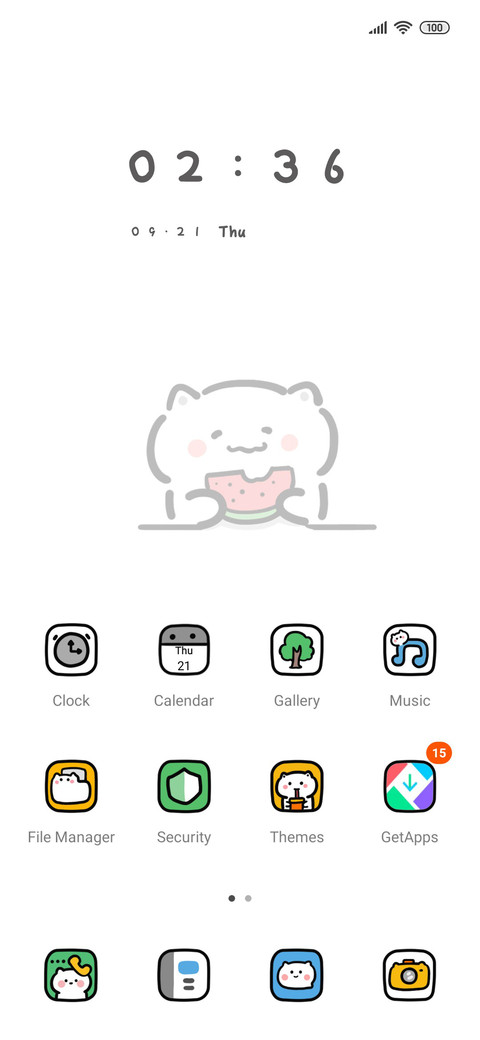 Lazy cat module screenshot