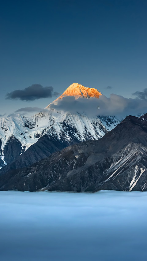 Sunset snow mountain 57 screenshot