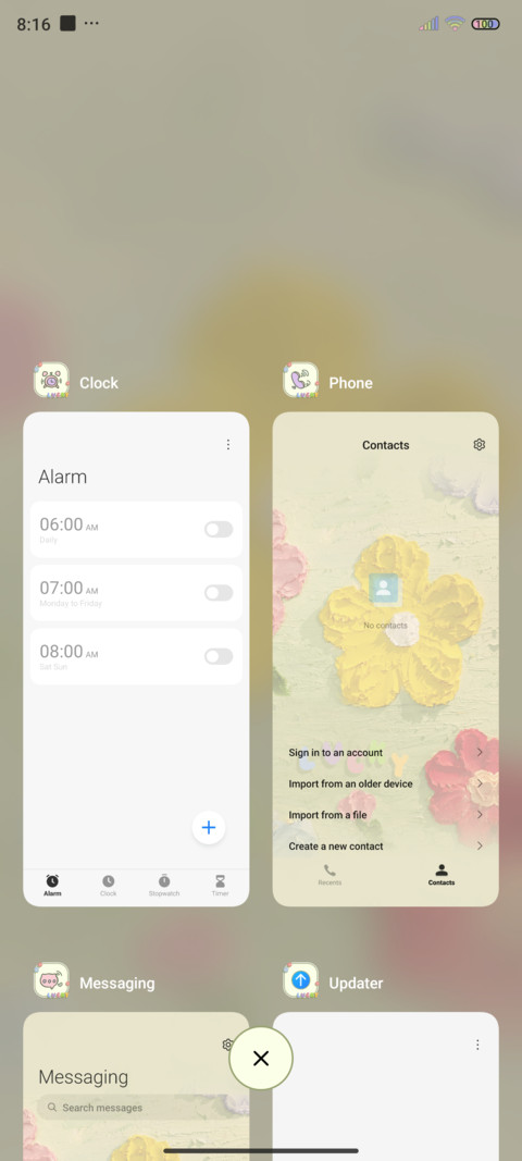 Canvas flower screenshot