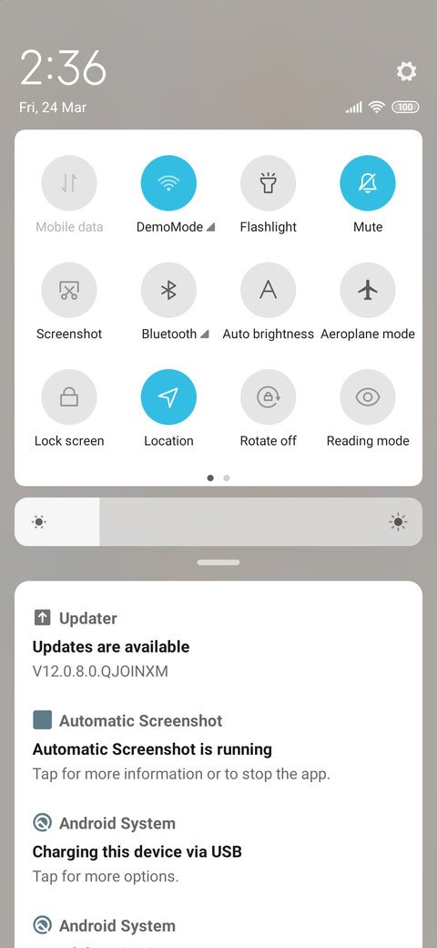 Simple color screenshot
