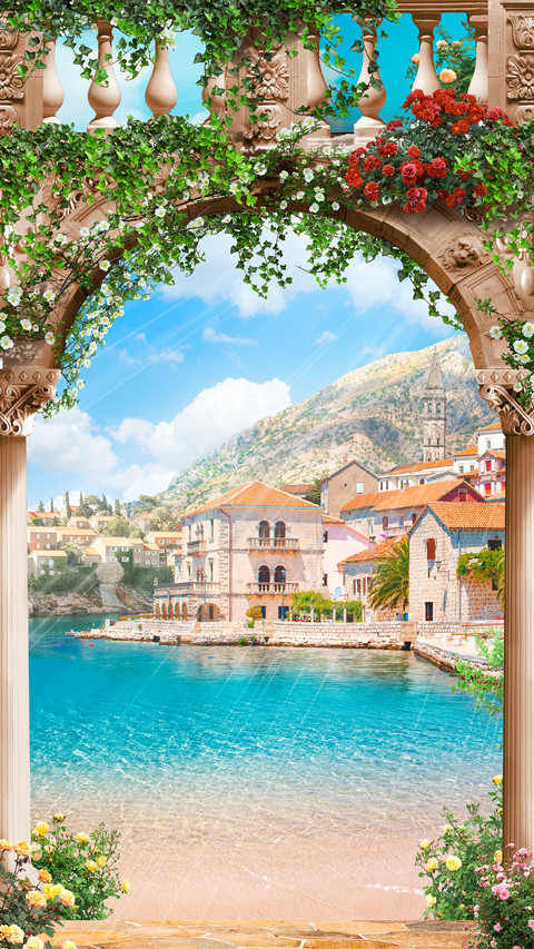 Beautiful landscape oil painting screenshot