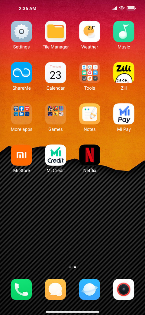 Orange screenshot