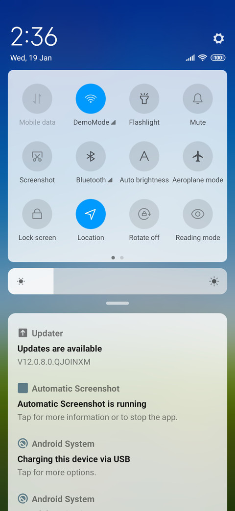 blueSkyAndClouds screenshot