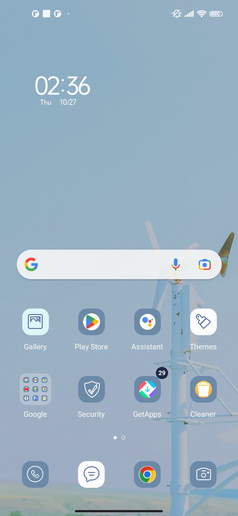 Quiet time widget screenshot