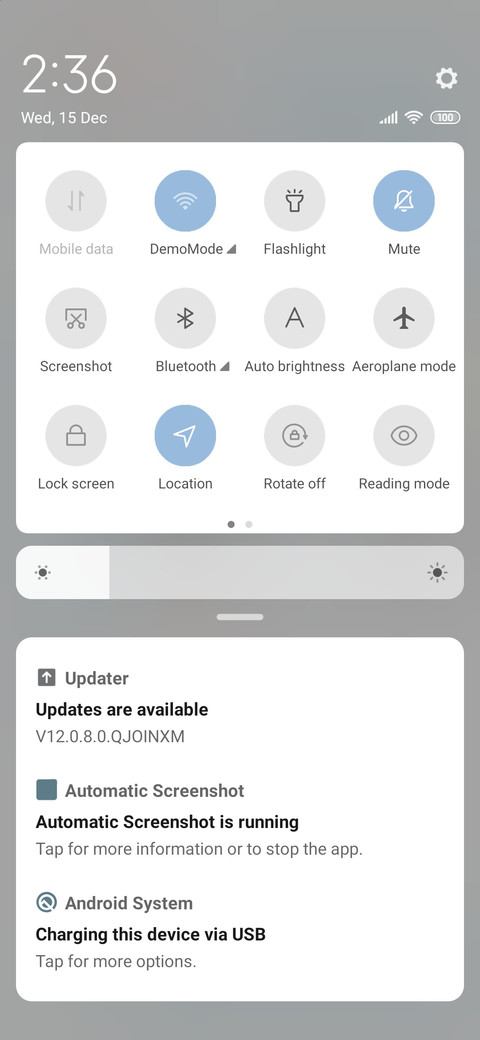 Cyan lightt screenshot