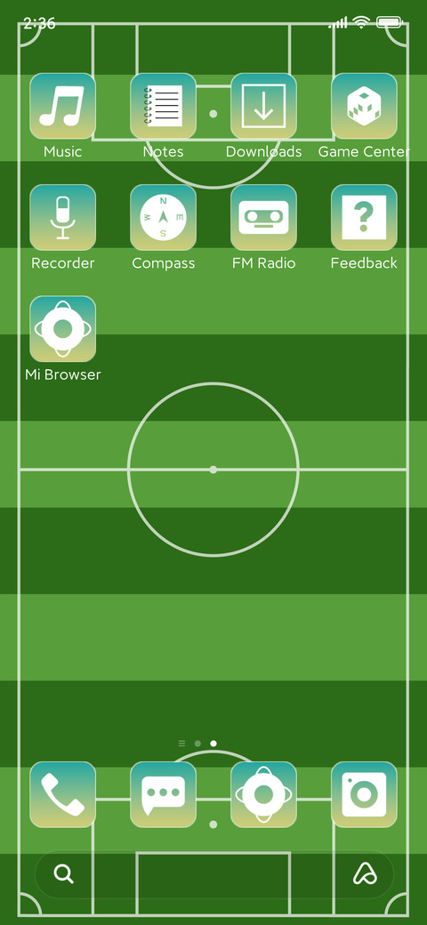 Football game screenshot