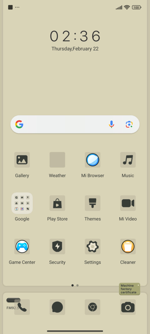 Music player screenshot