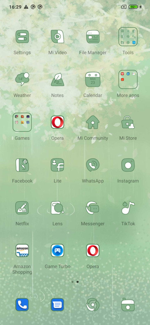 Spring rain screenshot