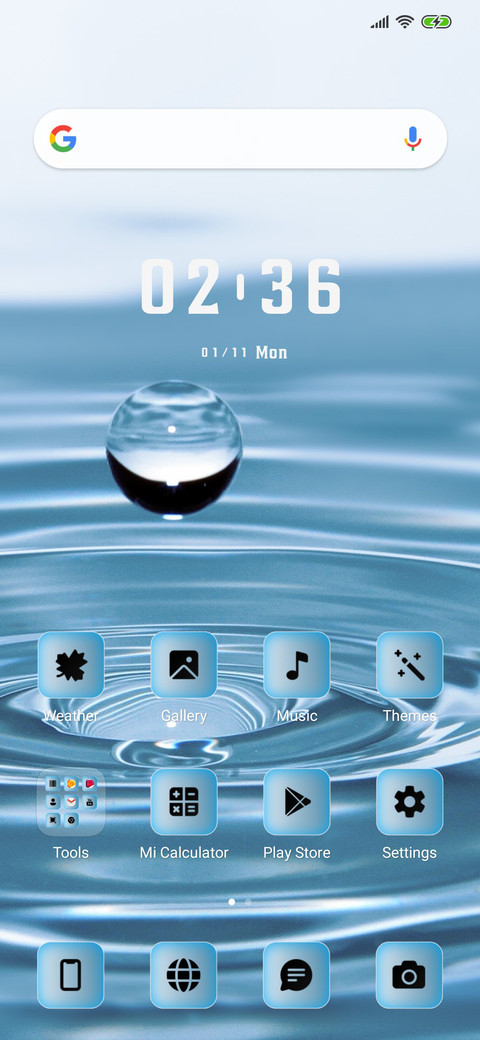 Droplet screenshot