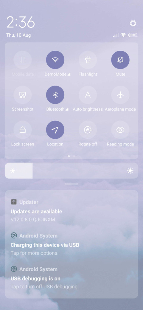 Far away clouds screenshot
