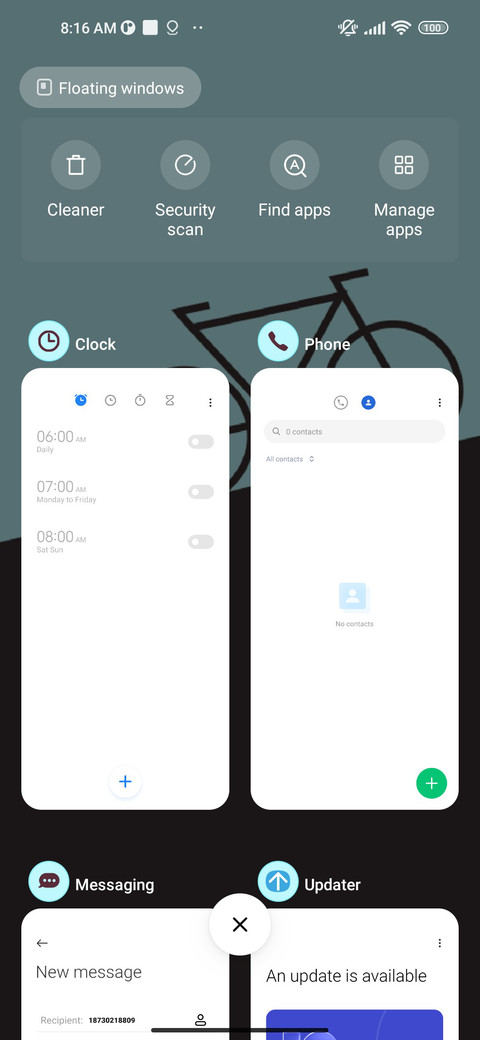 minimal cycle screenshot