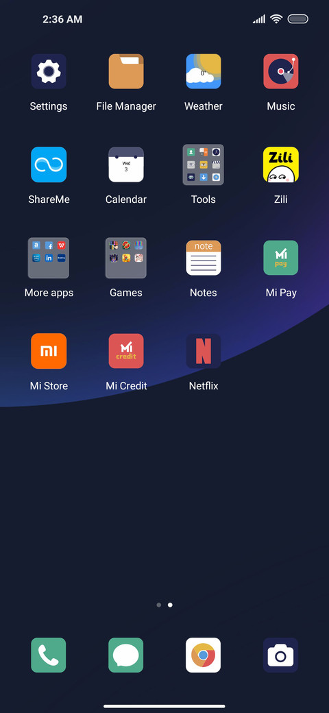 Dark through screenshot