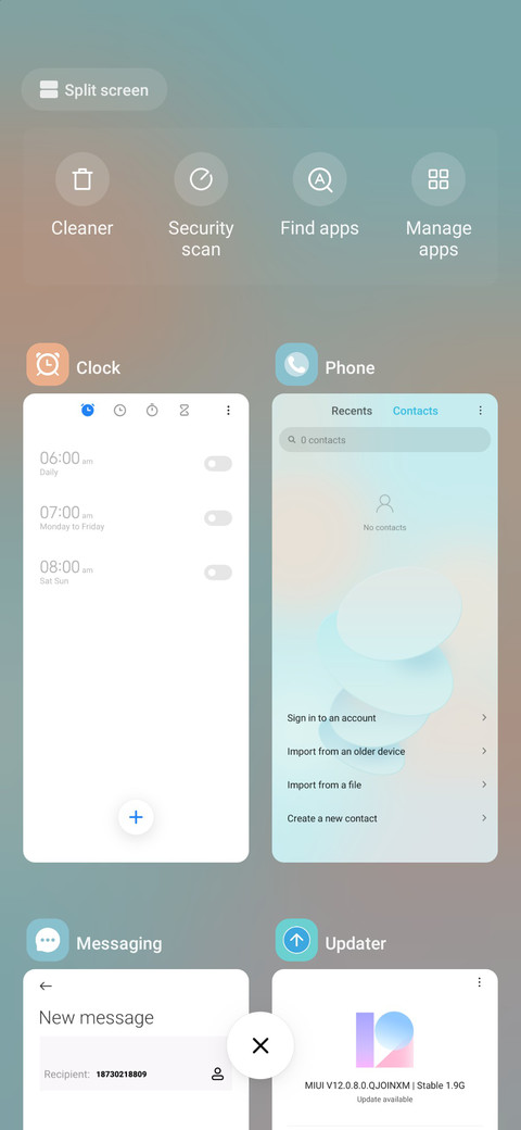Geometric circle screenshot