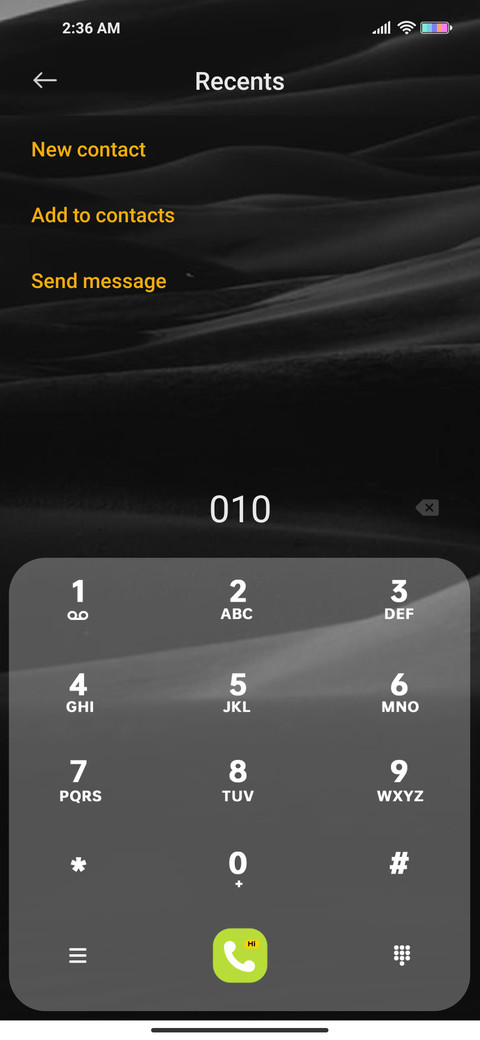 Trendy contrasting screenshot