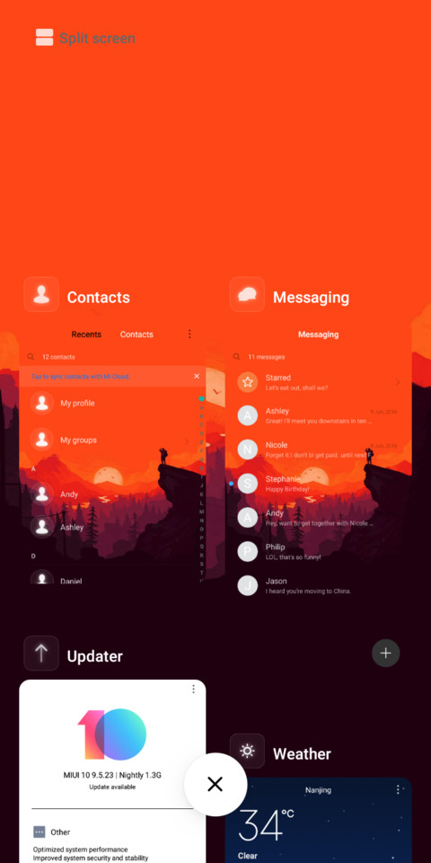 Dark Orange v10 screenshot