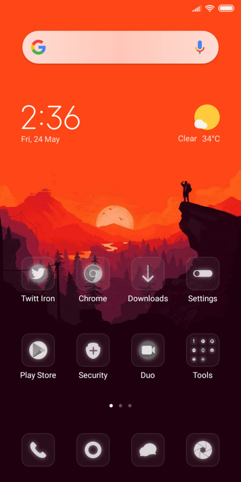 Dark Orange v10 screenshot