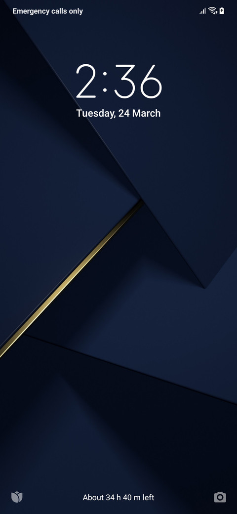 Deep Blue One UI screenshot