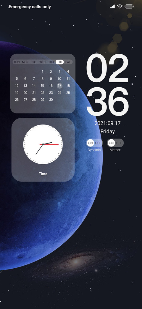 Planet component screenshot