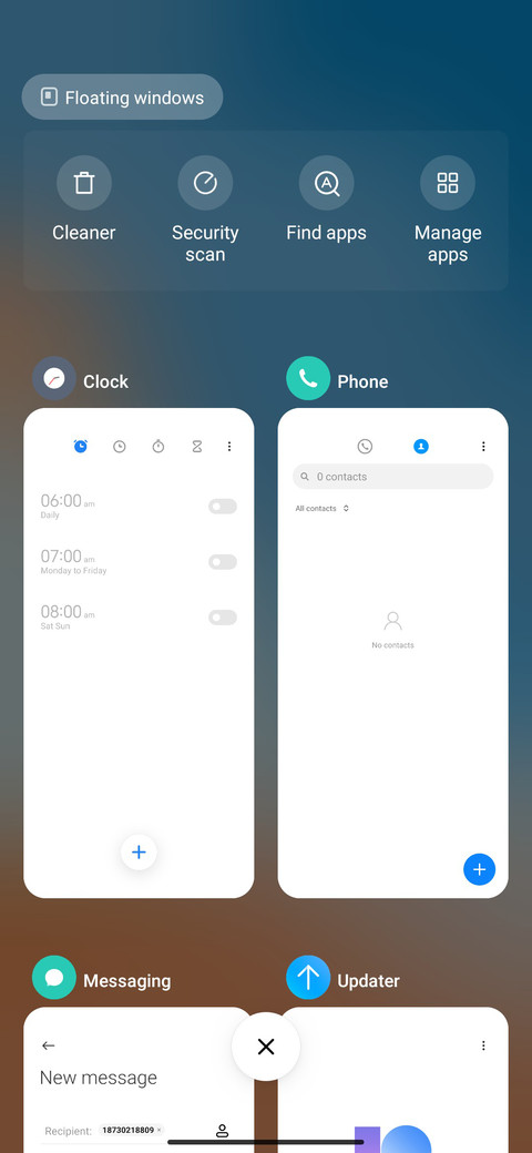 Blue OS screenshot