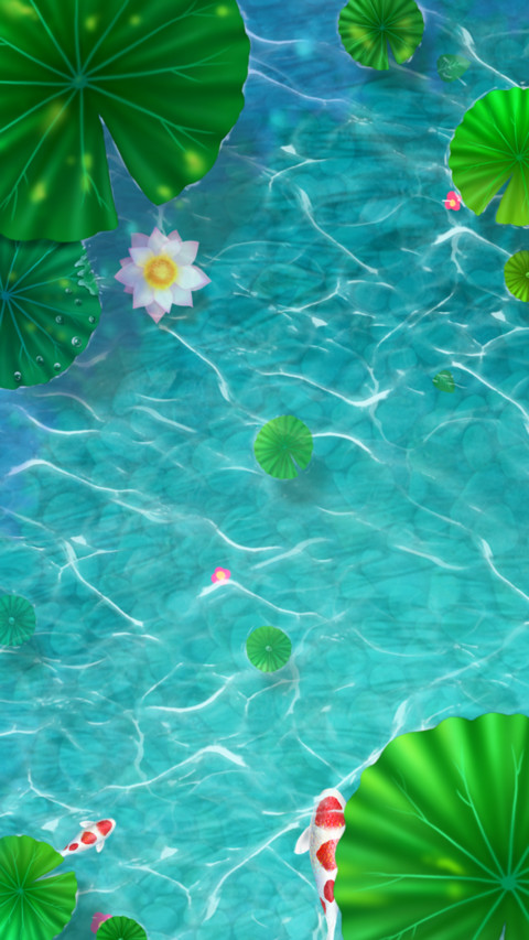 锦鲤戏荷 screenshot