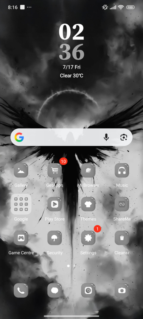 Grey screenshot