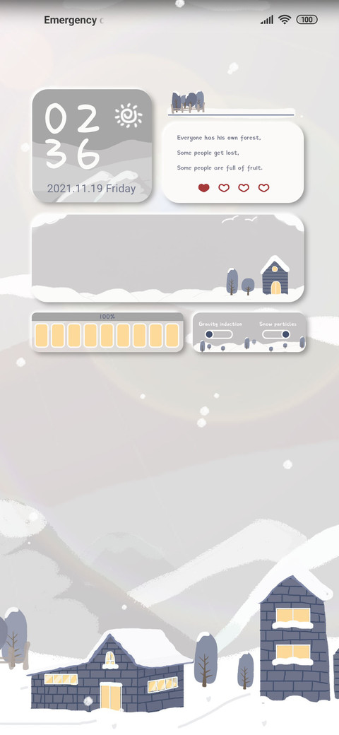 Simple winter screenshot